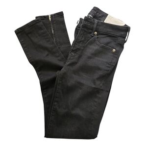 American Eagle Black High Rise Jeggings Zipper Ankles